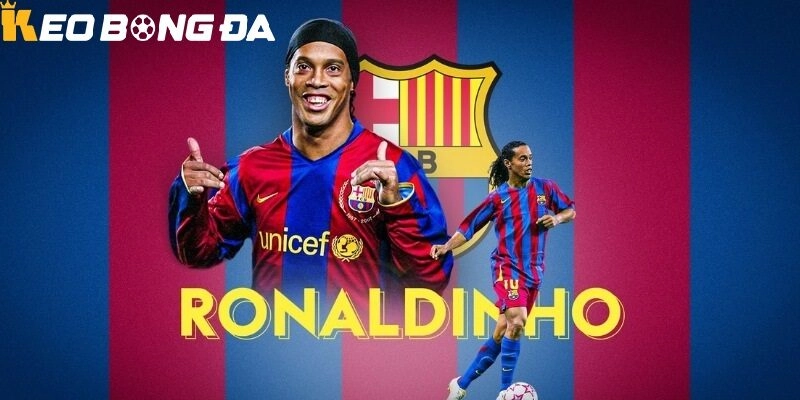 Giai đoạn huy hoàng nhất trong Tiểu Sử Ronaldinho chắc chắn là những năm tháng anh khoác áo Barcelona 